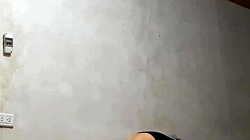 I accidently spied on the busty colombian studen't undressing during the study trip