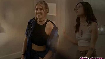 Lulu Chu Sneaks Off To Do Much More Than Kissing With Electra Rayne Leading Them To Have An Intimate Sex