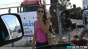 nerdy latina girl fucks for cash, oh yes!