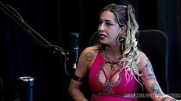 Intense best moments of Julia Fontanelli in preliminares podcast with Bia Hot part 2