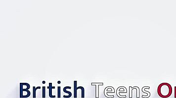 British Teen's First Spitroast with Huge Cocks