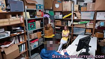 i got caught shoplifting and sprayed with cum