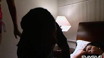 Evasive Angles Show Cute Teen's Huge Boobs Squeezed Before He Rams Her Shaved Box