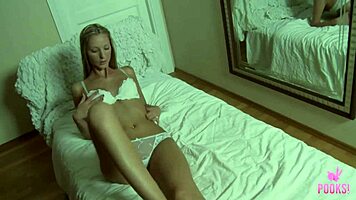 indi h strips naked then i finger-fuck her tight cunt to an intense orgasm