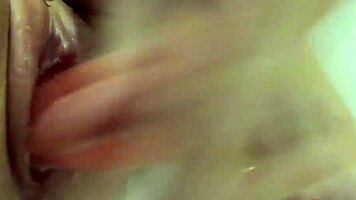 Beautiful Girl Sensual Play Pussy Dildo And Shower Stream