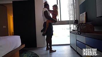 big titty petite slut blows huge black dick