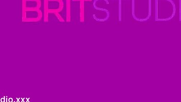 Hot identical twin friends in lingerie, one watching the other give sloppy blowjob leading to cumshot