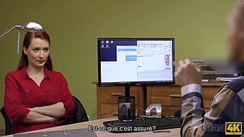 loan4k rousse a des relations sexuelles spontanees au bureau avec agent de credit