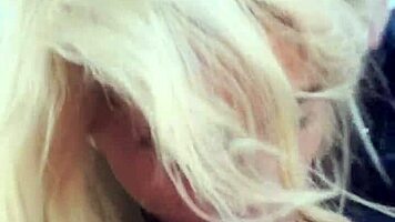 Real hooker receives intense facial in outdoor encounter