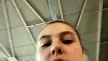 hard fucking in the gym with big tits bouncing