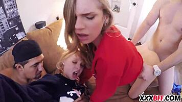 Hot friends crave nice dick for Christmas