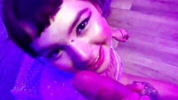 Cute alt teen fucks lucky guy for creamy cum 😋