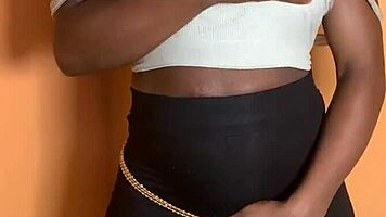 African ebony takes rough back shots