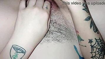 Espectacular cumshot en la vagina argentina de azulhad4
