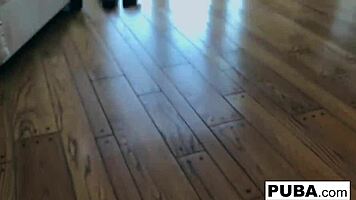personal home movie of a hot double blowjob with brunette