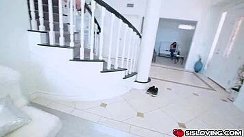 Zoey Foxx bouncing on top of uncut cock