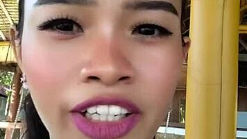 beauty chatting and displaying huge dildo in sexy lingerie costume.