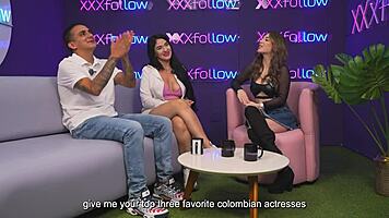 I, Estella Osorio, this milf colombiana, I fucks the shy boy in xxxfollow podcast with Dani Ortiz, oh god.