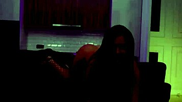 Cute chubby girl in homemade scene