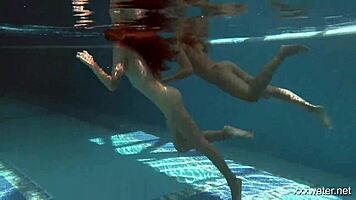 i feel intense underwater passion with serbian and russian lesbos