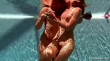 i feel intense underwater passion with serbian and russian lesbos