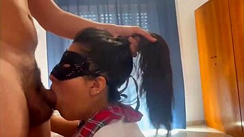 latina student mom receives cumshot