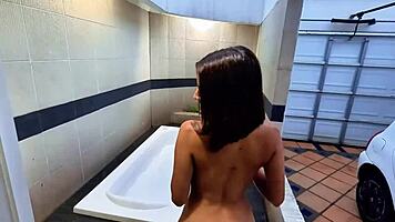 skinny slut barebacks in jacuzzi