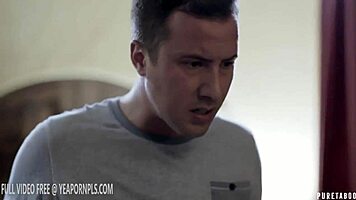 Caught the petite blonde babysitter cheating with a creampie on the phone.