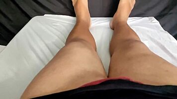 A guest wanted to sleep here, I caught them in a moment, got excited, and did something watch on sheer red.