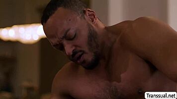 horny shemale and tipsy black dude anal fuck