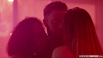 Wicked series builds shy pornstar's deepthroat skills.