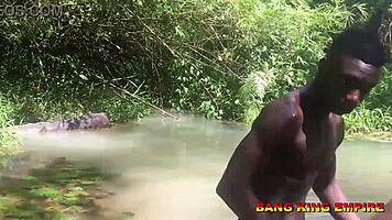 An amateur bbc pornstar turns an african mid year festival into a celebration in a village stream - meeting a village maiden