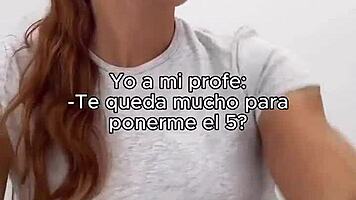Handjob To The Teacher