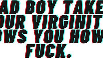 audio roleplay bad boy takes your virginity and teaches fucking