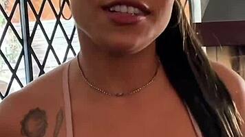 Petite Latina Teen Sloppy Deepthroat Rimjob Pov