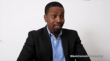 coed daydreams about teacher's bbc in classroom