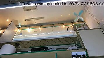 Boss Plays With Sexy Shop Assistant Pussy During Customer Talk