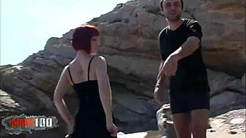 Skinny French Teen 18+ Mahylis Beach Adventure With Alex