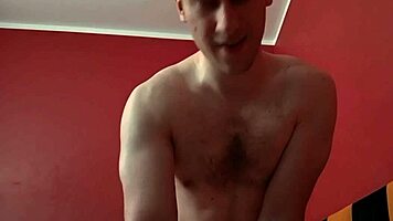 The young european boyfriend engages in missionary pov sex with dirty talk in the bedroom