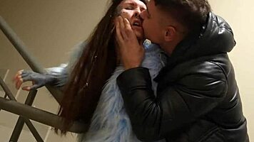 Spying on passionate outdoor fuck