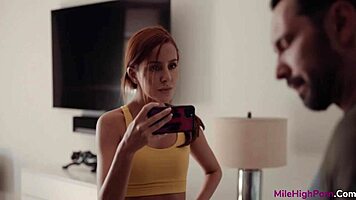 vanna bardot catches videochatting secretary and gets big tits fingering