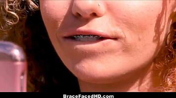 that cute black teen with braces is blowing me