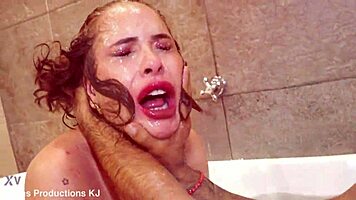 Young Pretty Colombian Woman Enjoys Private Shower