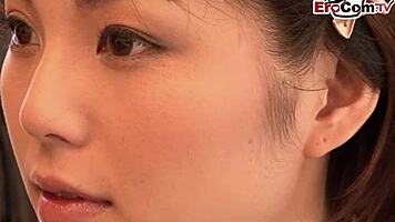 eighteen-year-old asian teen screams during her first creampie