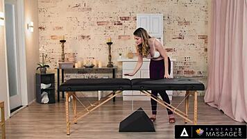 fantasy massage - sexy masseuse bunny colby gets horny while massaging gia derzas perfect ass