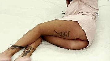 Hot brunette milf rides big cock in rough homemade session