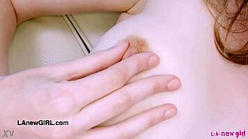 Skinny Tall Model Displays Her Sexy Body