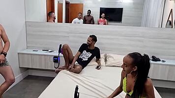 Behind Scenes: Thai Kalifa's Rough DP with Multiple Men