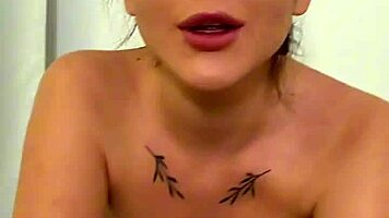 busty teen 18+ loves sucking big fat dick - pov blowjob