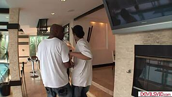 Petite teen double penetrated by three BBCS